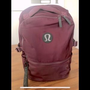 Lululemon New Crew Backpack, Cassis, Maroon